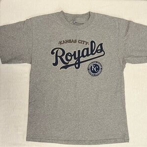 2007 Men’s MLB Kansas City Royals Gray T Shirt Large